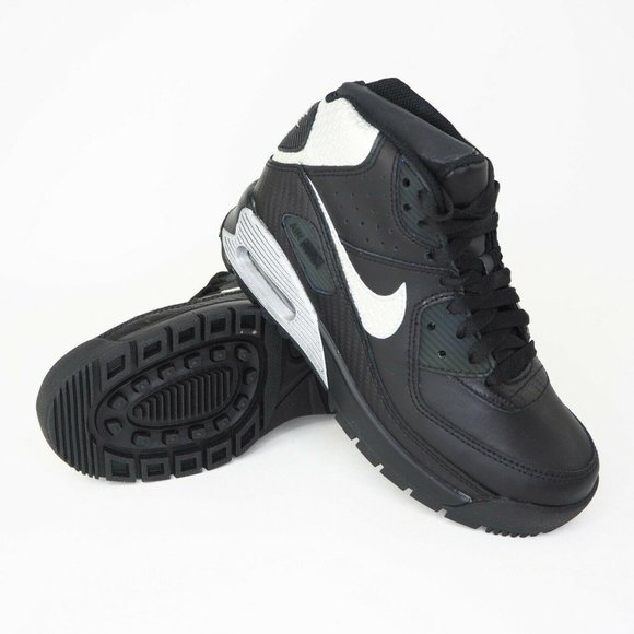 Nike Air Max 90 Boot GS Boys Shoes Casual Black - Picture 11 of 12